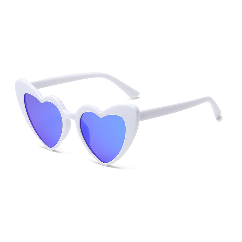 Wholesale Cute Peach Heart Multi Color PC Sunglasses